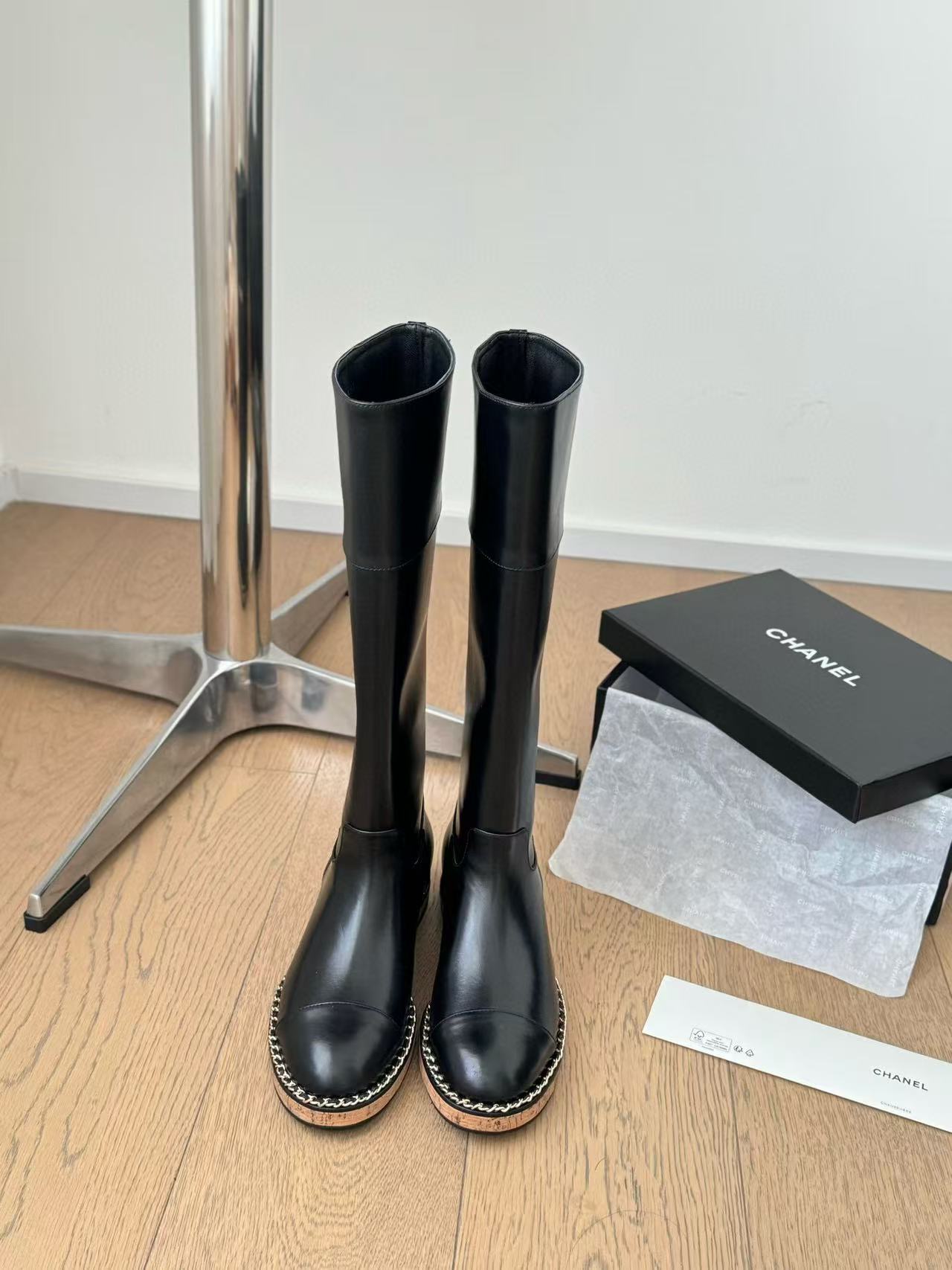 CHANE1 高級牛革チェーンレターシンプルショートブーツ/ブーツ【50%割引+送料無料】