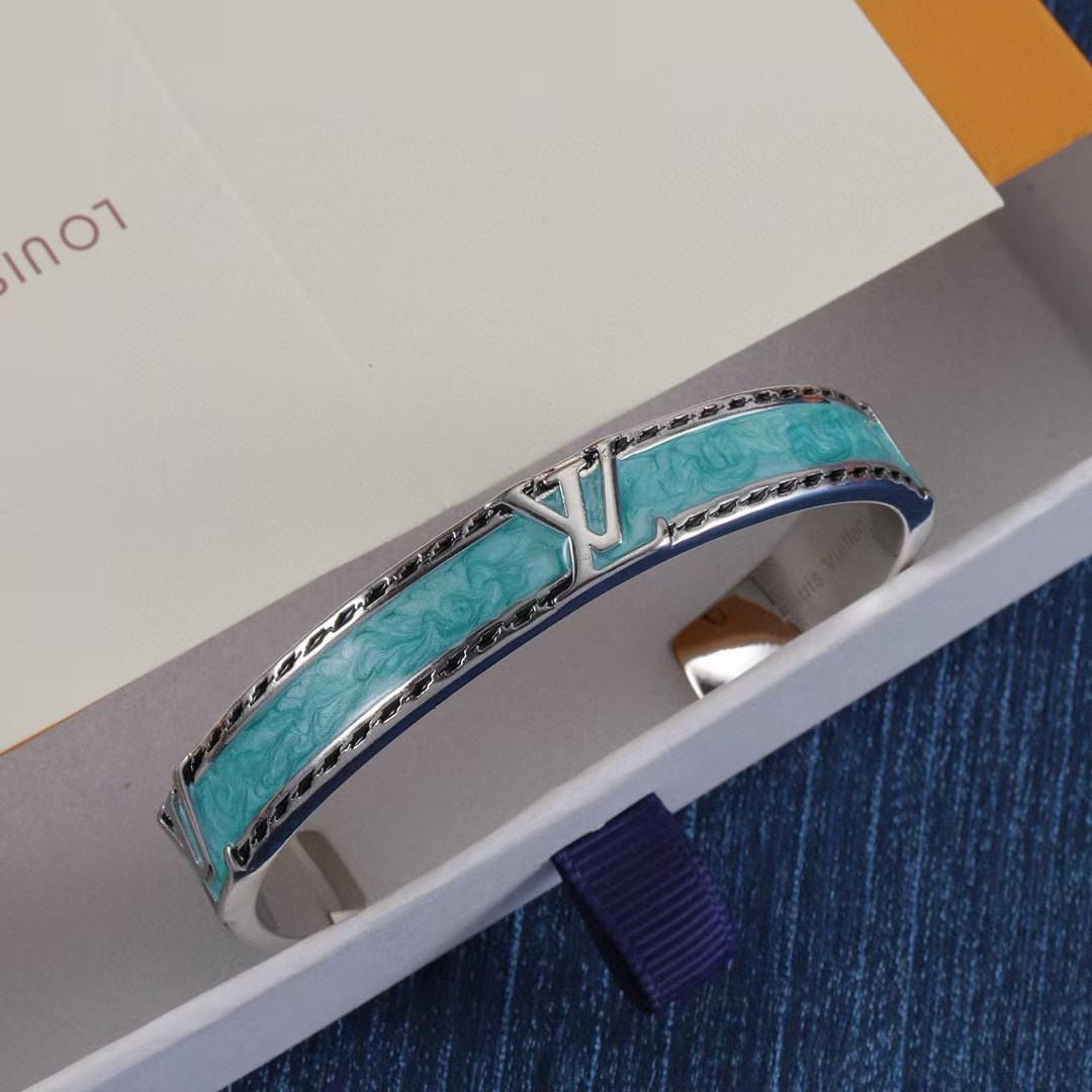 LV シンプルロゴ ブレスレット【50％割引+送料無料】