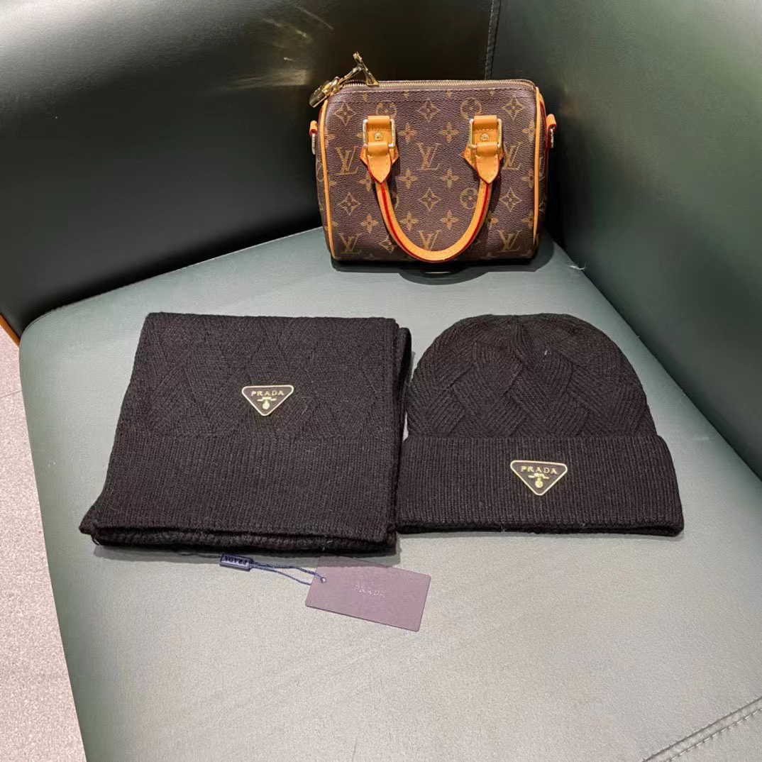 PR4DA ウール帽子+スカーフ2点セット【50％割引+送料無料】