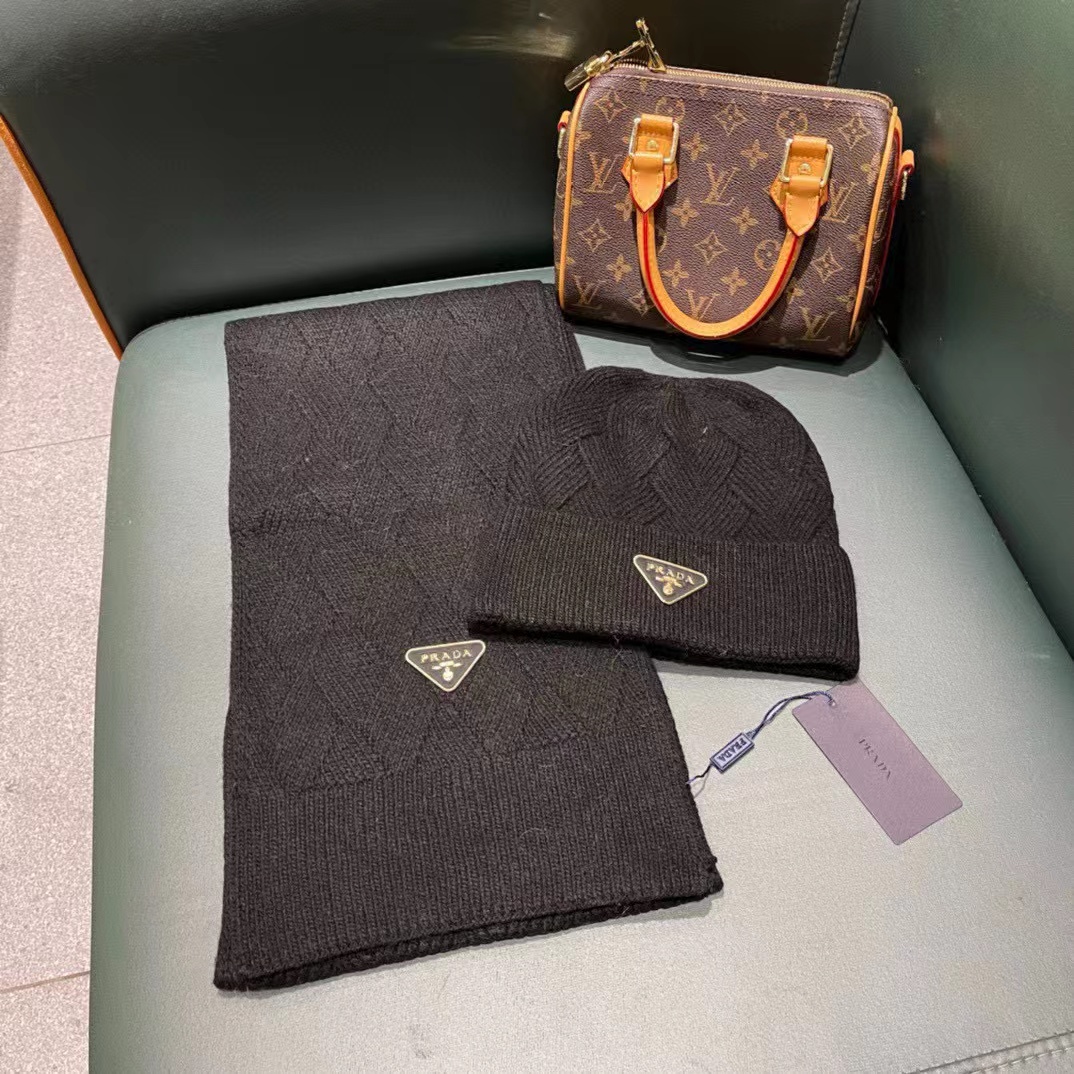 PR4DA ウール帽子+スカーフ2点セット【50％割引+送料無料】