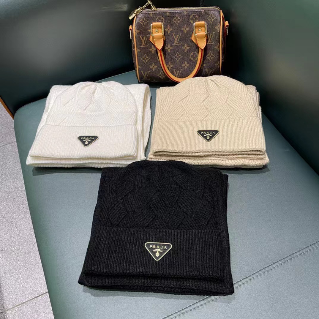 PR4DA ウール帽子+スカーフ2点セット【50％割引+送料無料】