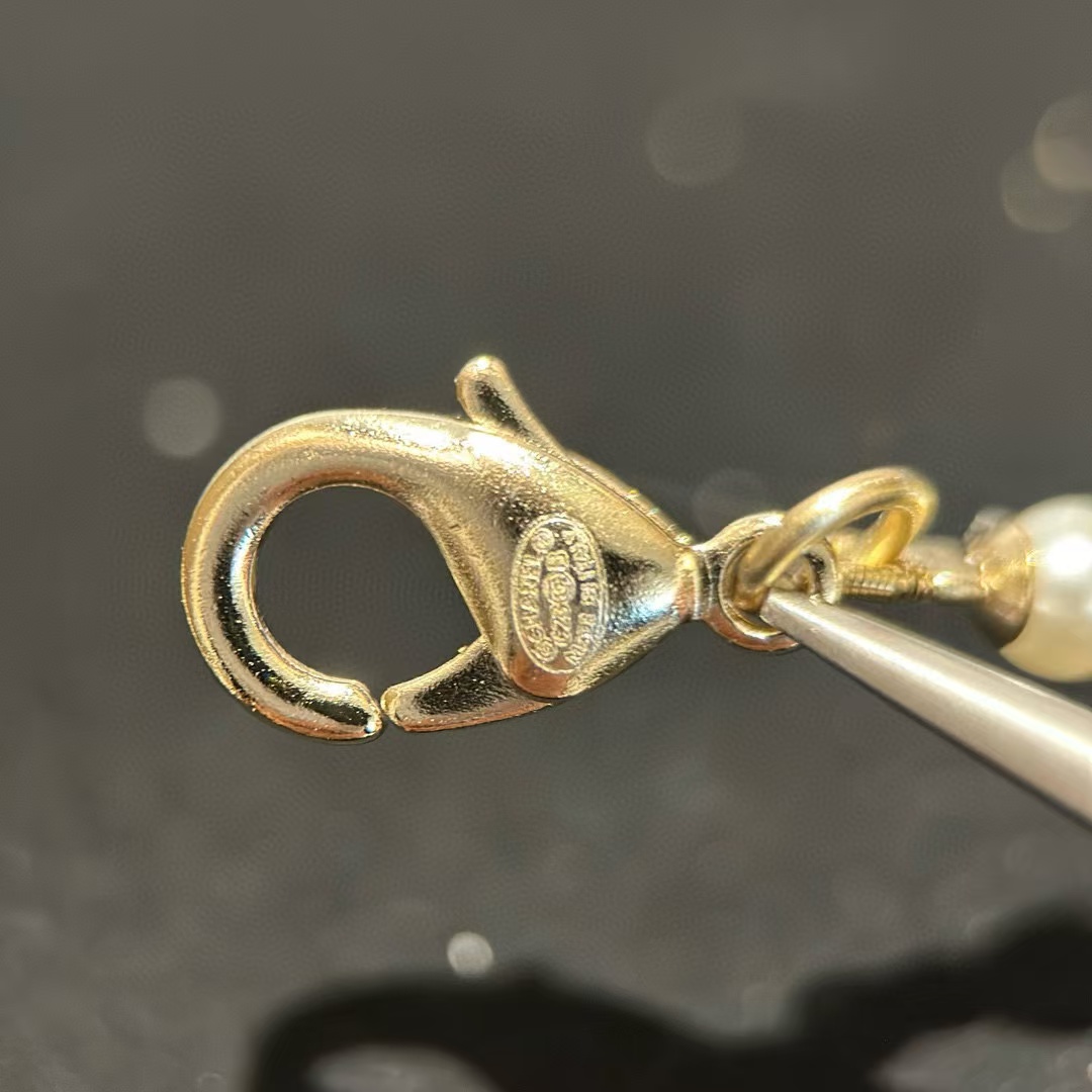 CHANE1 ダブルCダイヤモンド五芒星パールネックレス【50％割引+送料無料】