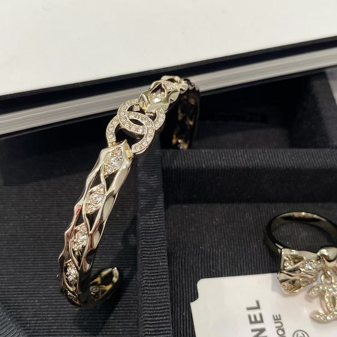 CHANE1 ダイヤモンド ボウ リング + ブレスレット【50％割引+送料無料】