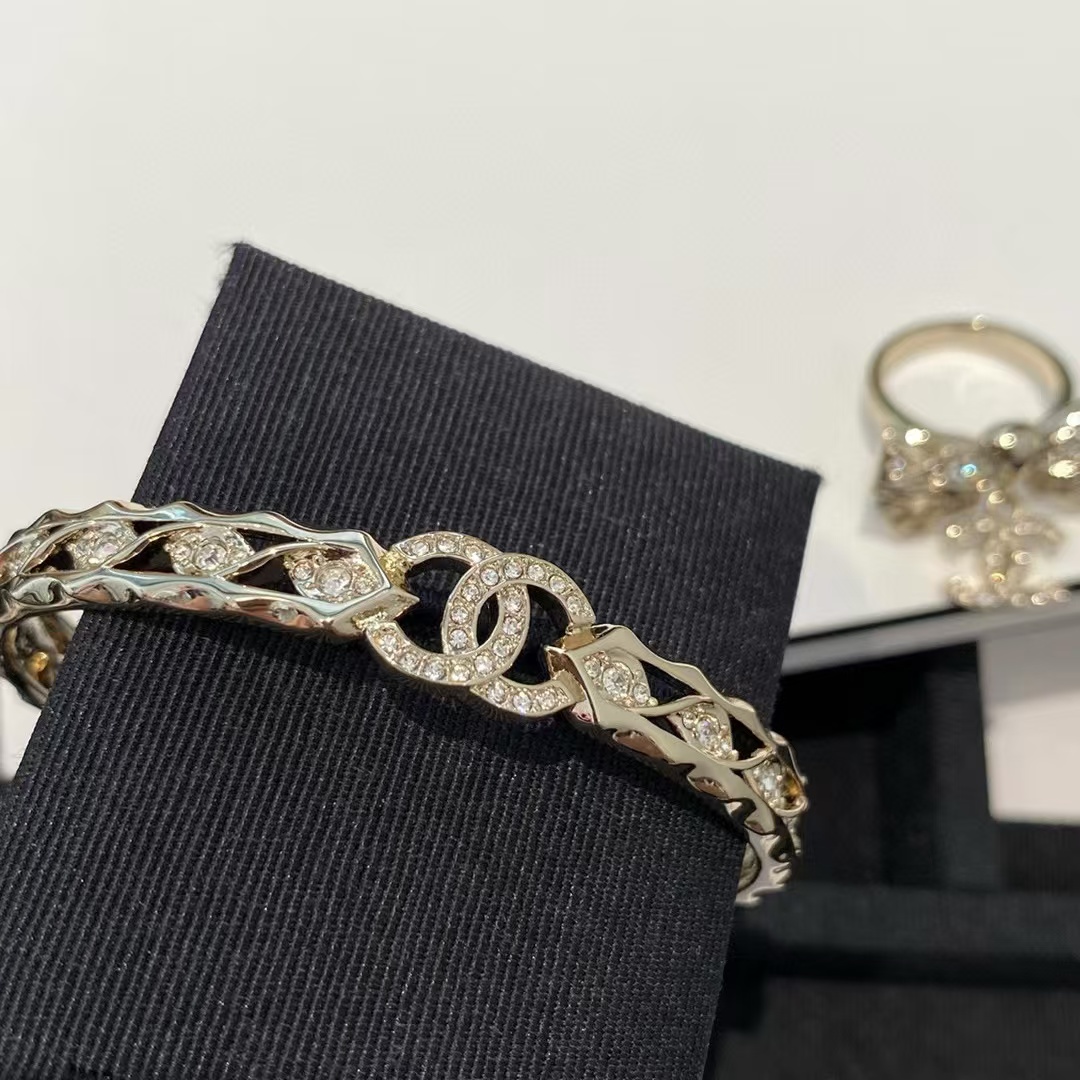 CHANE1 ダイヤモンド ボウ リング + ブレスレット【50％割引+送料無料】