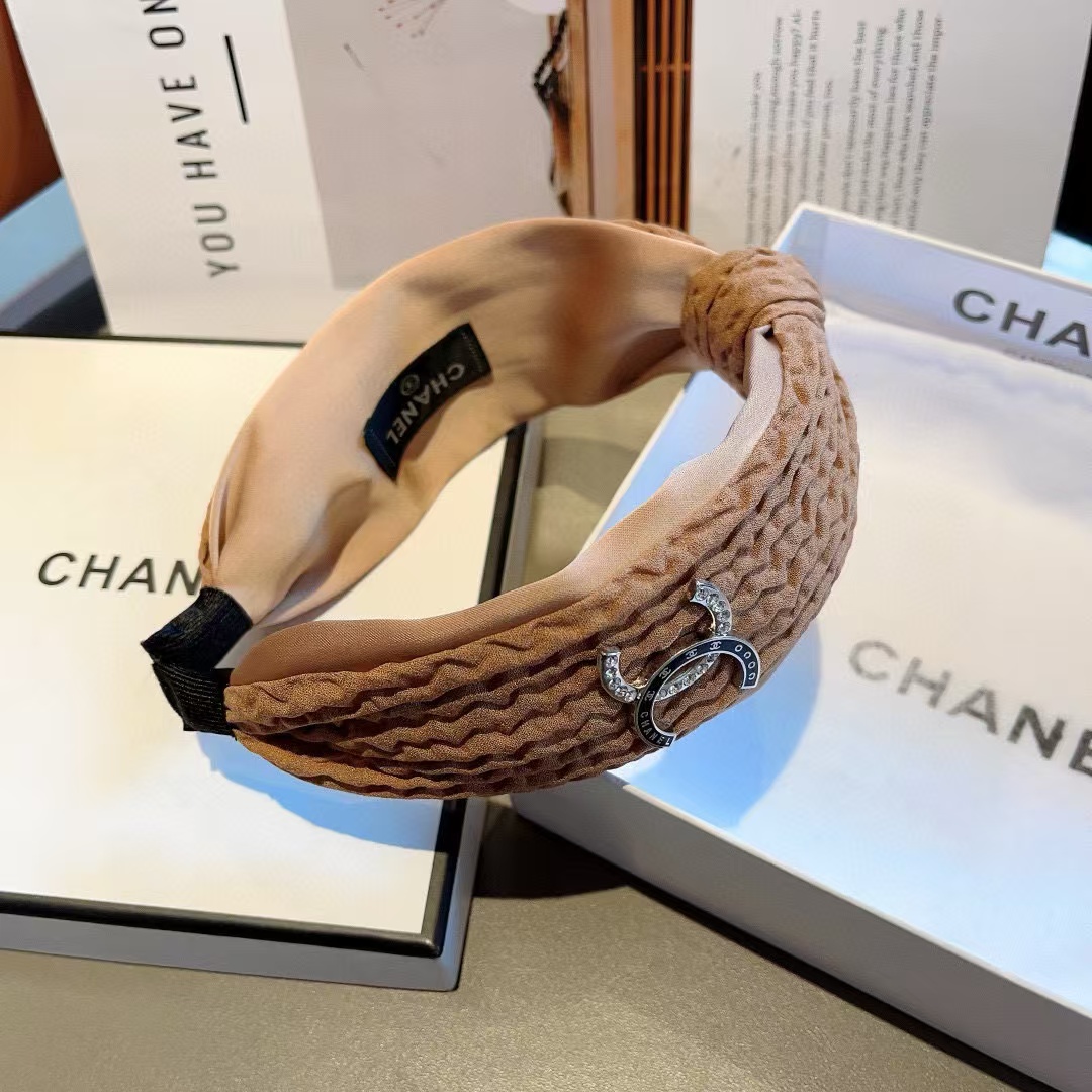 CHANE1 ダブル c ラージ ボウ ヘッドバンド【50％割引+送料無料】