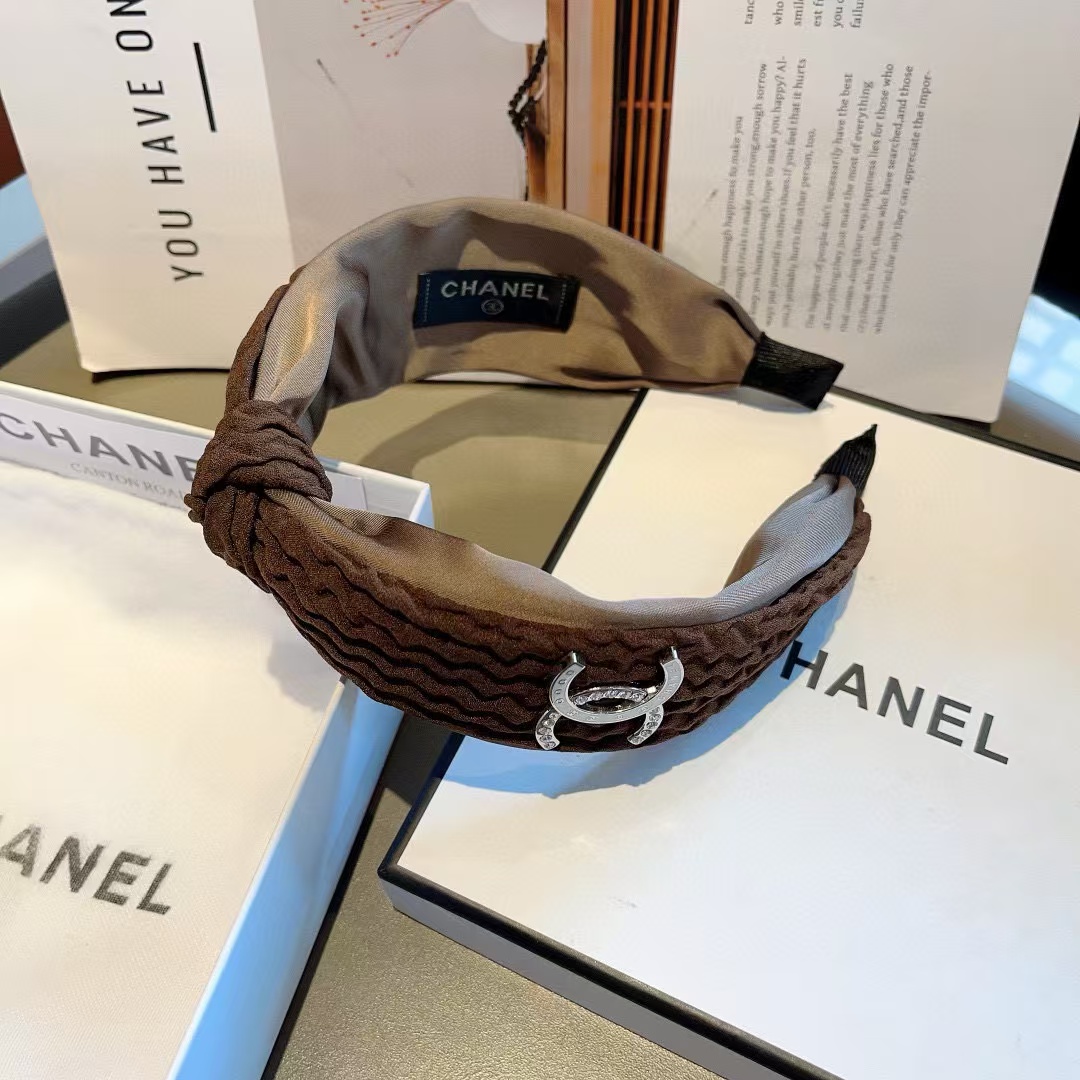 CHANE1 ダブル c ラージ ボウ ヘッドバンド【50％割引+送料無料】