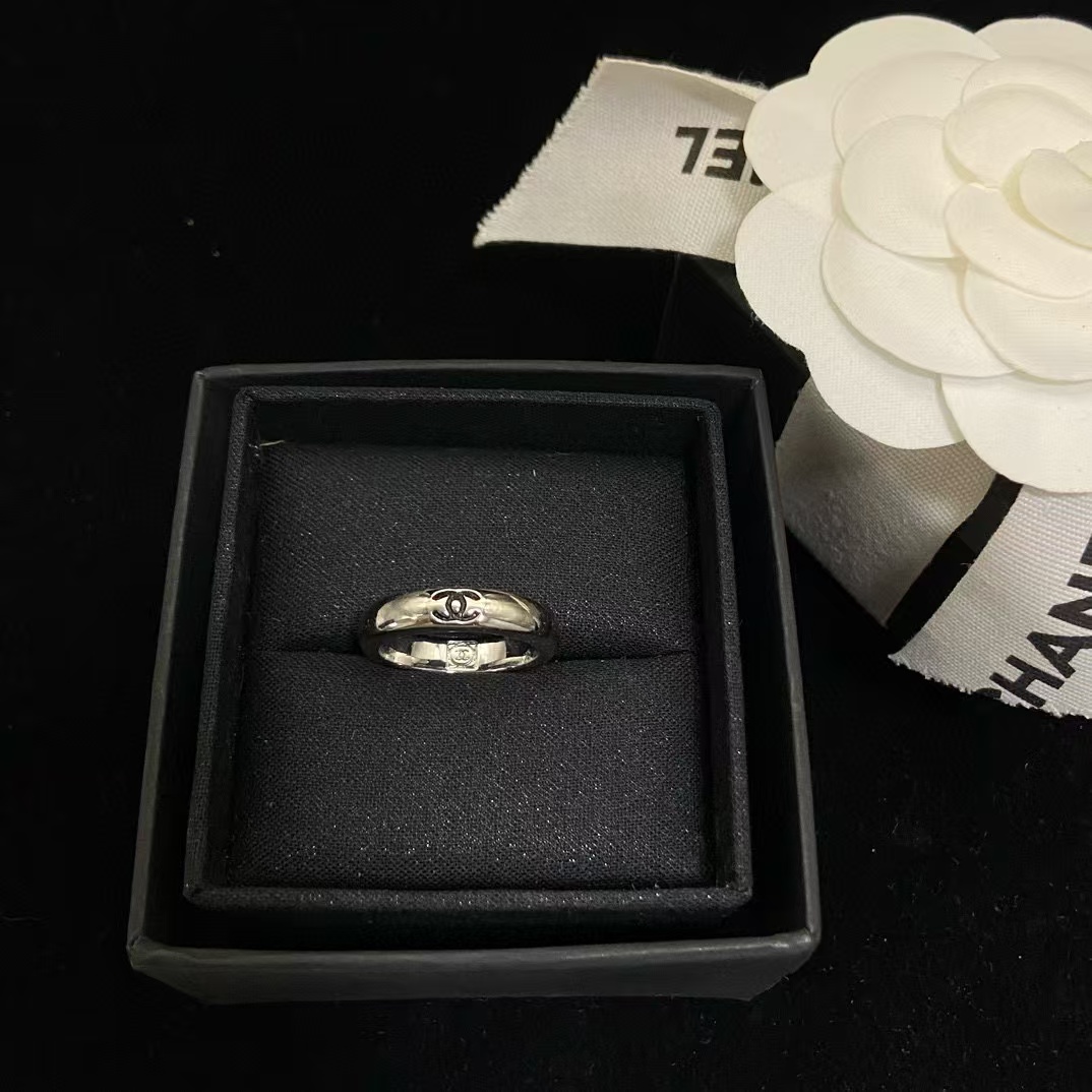 CHANE1 シンプルダブルCロゴリング 【50%割引+送料無料】