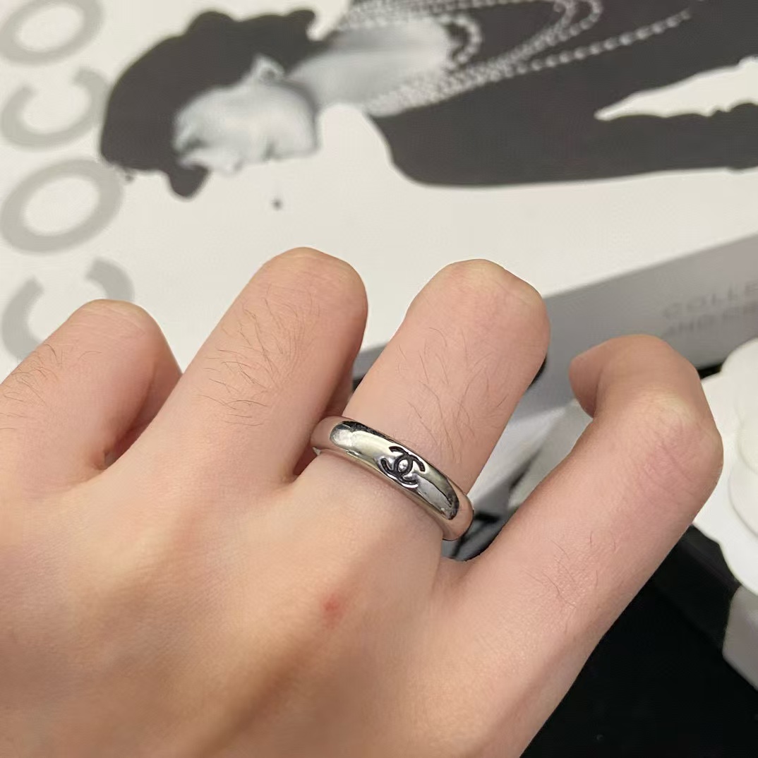 CHANE1 シンプルダブルCロゴリング 【50％割引+送料無料】