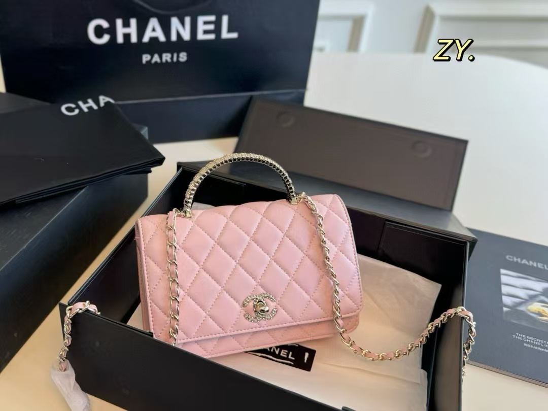 CHANE1 ダイヤモンドハンドルショルダークロスボディバッグ【50％割引+送料無料】