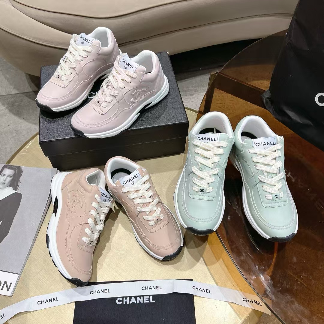 CHANE1 高品質ダブルCロゴカジュアルシューズ50％割引+送料無料】