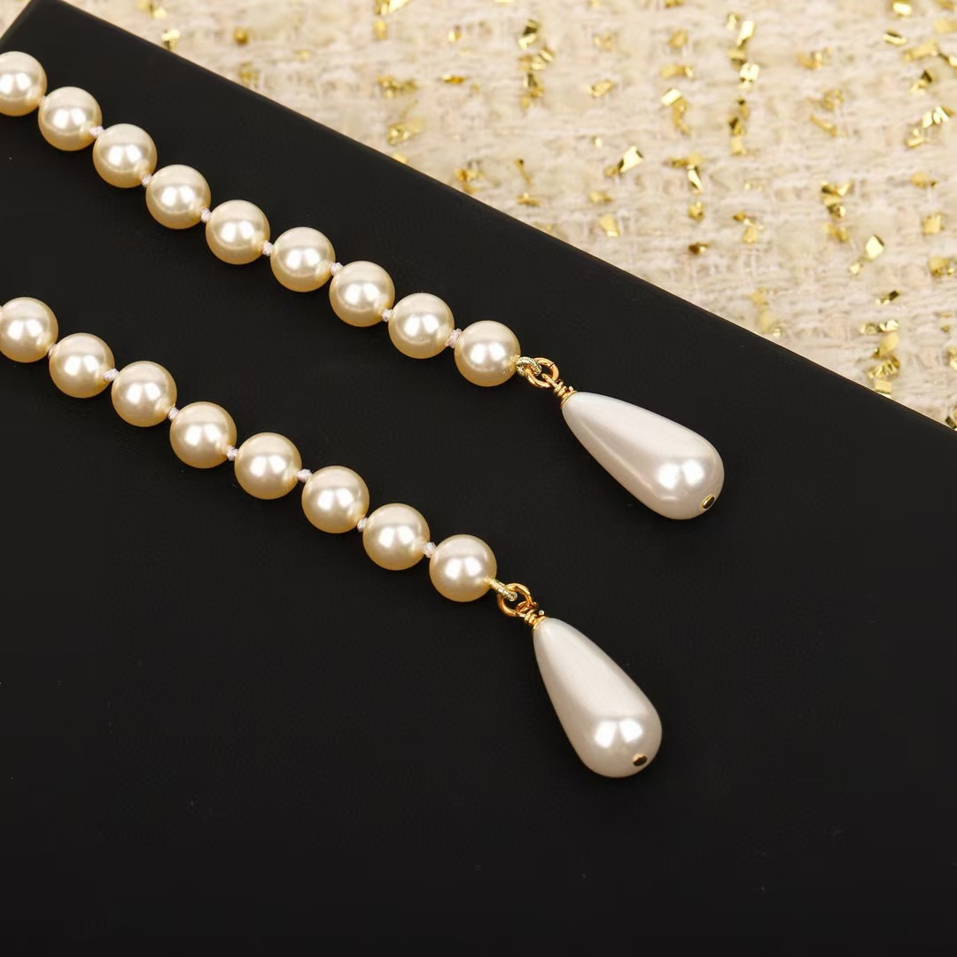 CHANE1ボタンダブルCパールセーターチェーン【50%割引+送料無料】