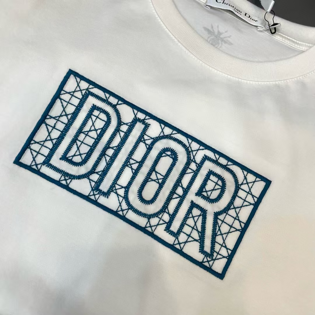 DI0R刺繍レターTシャツ【50％割引+送料無料】
