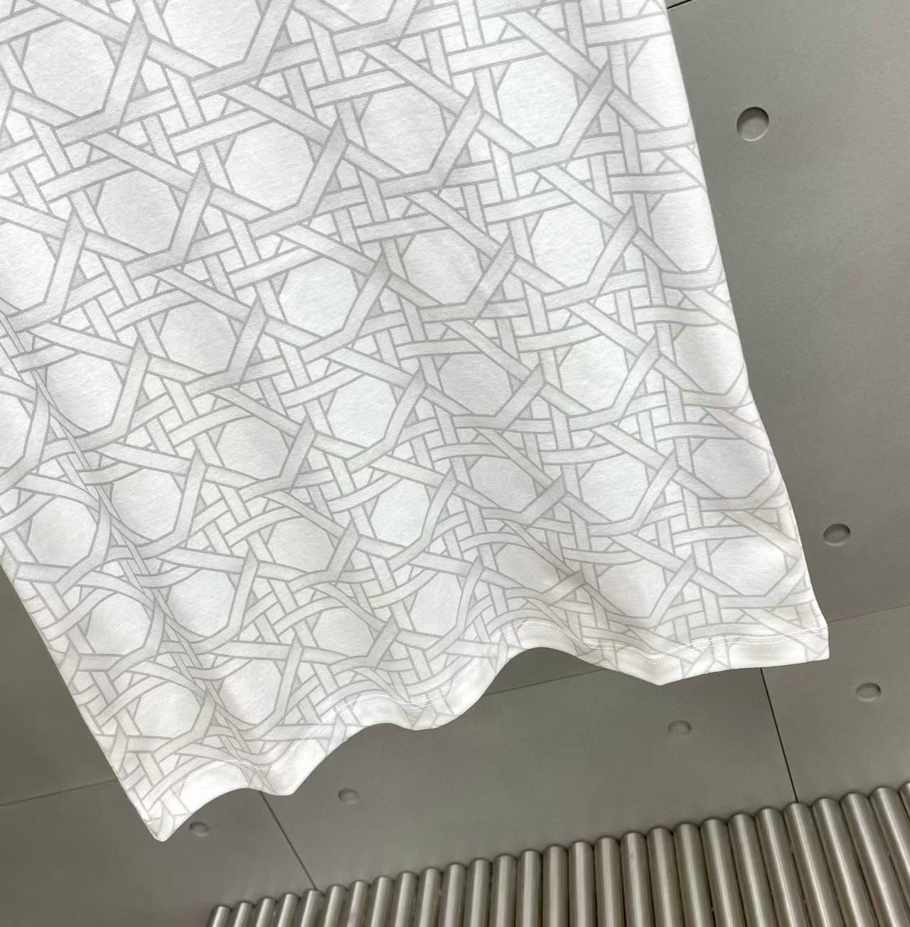 DI0Rチェック柄リトルビーCD刺繍Tシャツ【50％割引+送料無料】
