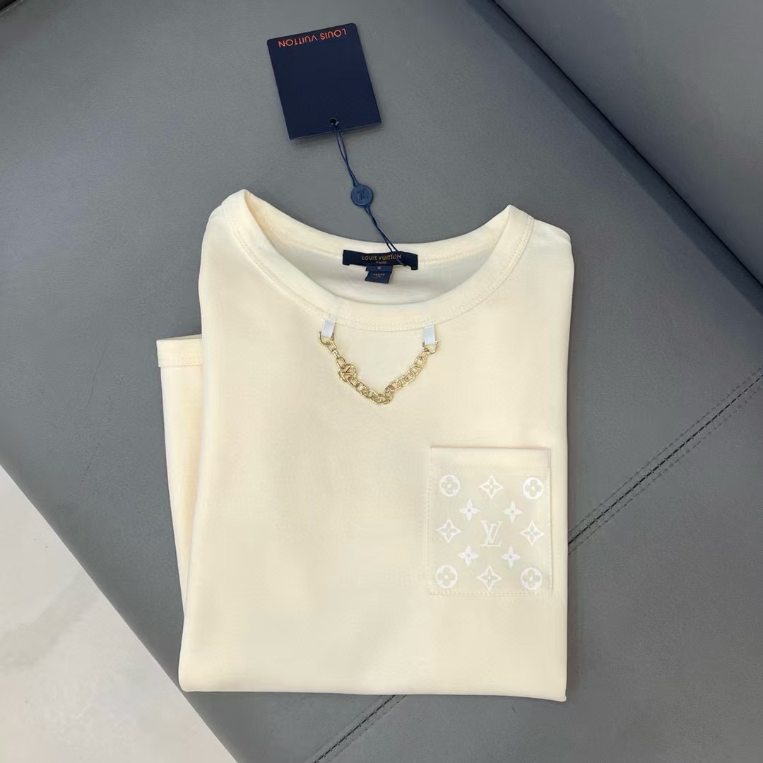 LV チェーンポケット プリント Tシャツ【50％割引+送料無料】