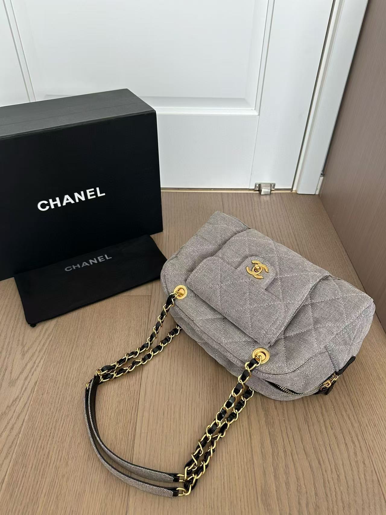 CHANE1 デニムボーリングバッグ【50％割引+送料無料】