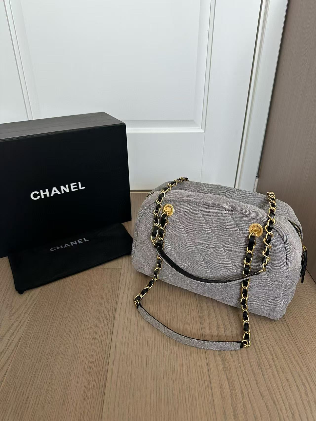 CHANE1 デニムボーリングバッグ【50％割引+送料無料】