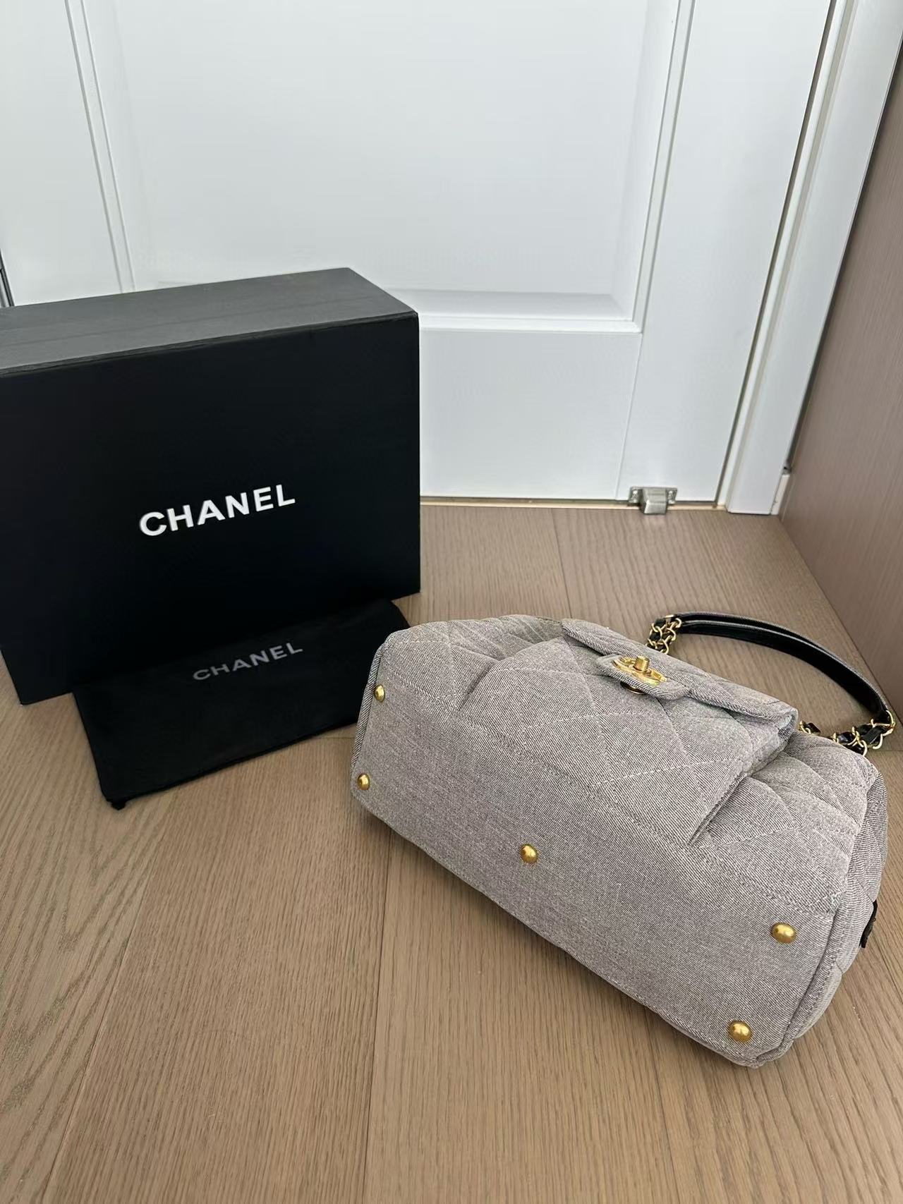 CHANE1 デニムボーリングバッグ【50％割引+送料無料】