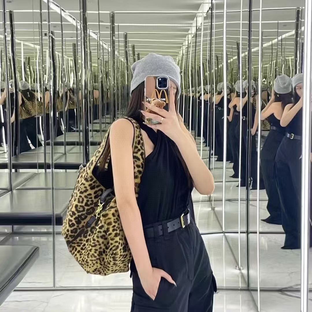 YSL レオパード柄 ショッピングバッグ【50％割引+送料無料】