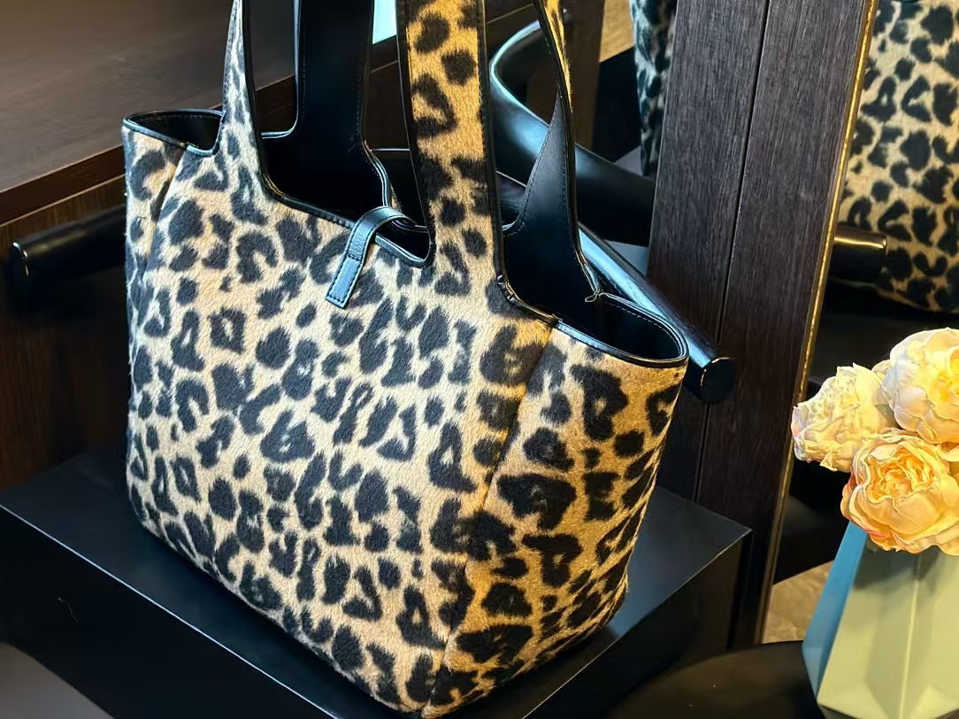 YSL レオパード柄 ショッピングバッグ【50％割引+送料無料】
