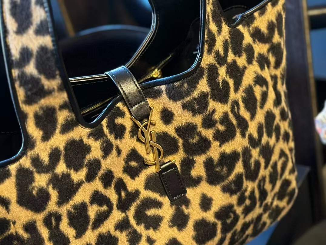 YSL レオパード柄 ショッピングバッグ【50％割引+送料無料】