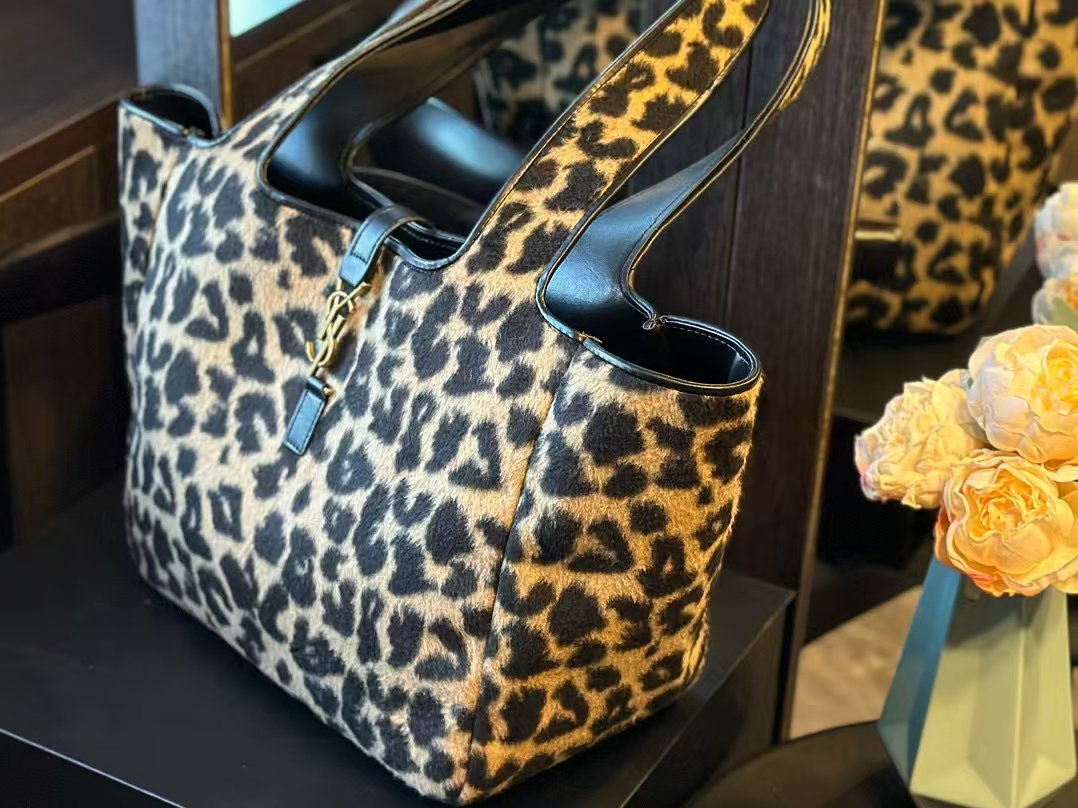 YSL レオパード柄 ショッピングバッグ【50％割引+送料無料】
