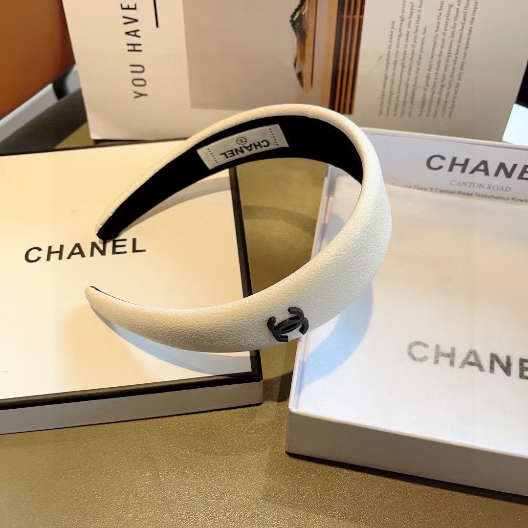 CHANE1 シンプルダブルCロゴヘッドバンド【50％割引+送料無料】