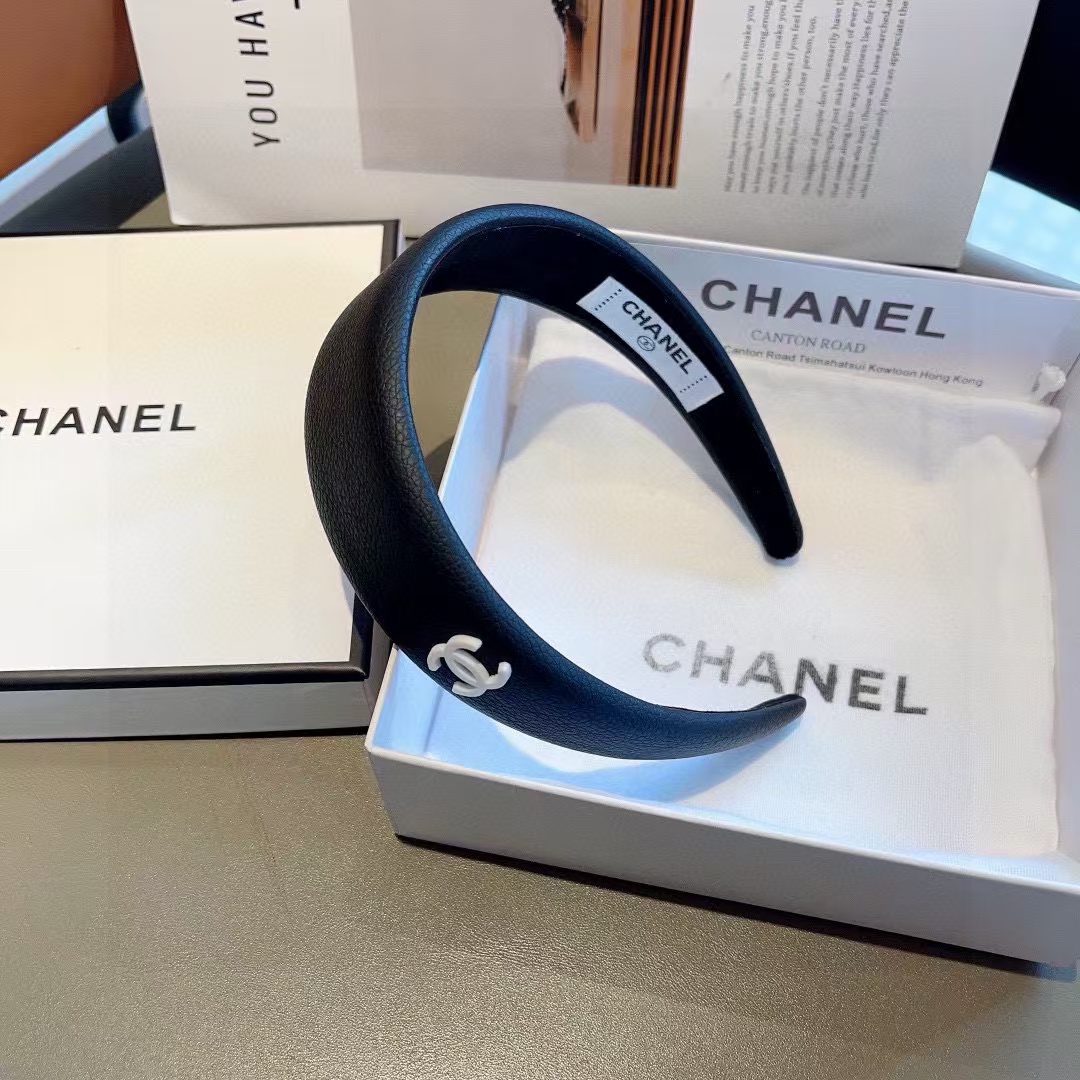 CHANE1 シンプルダブルCロゴヘッドバンド【50％割引+送料無料】
