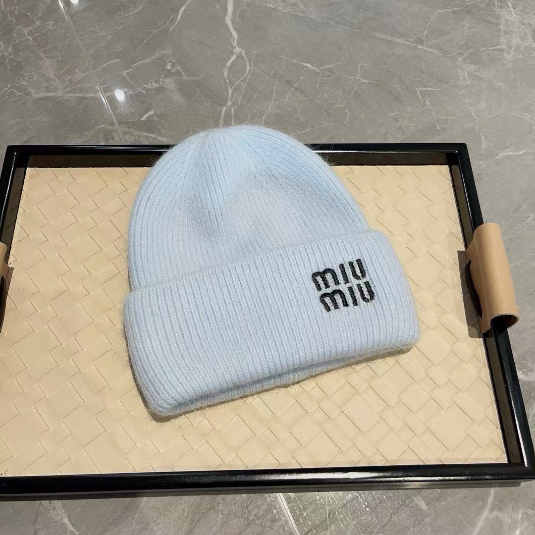 M1UM1U シンプルレターウールハット【50％割引+送料無料】