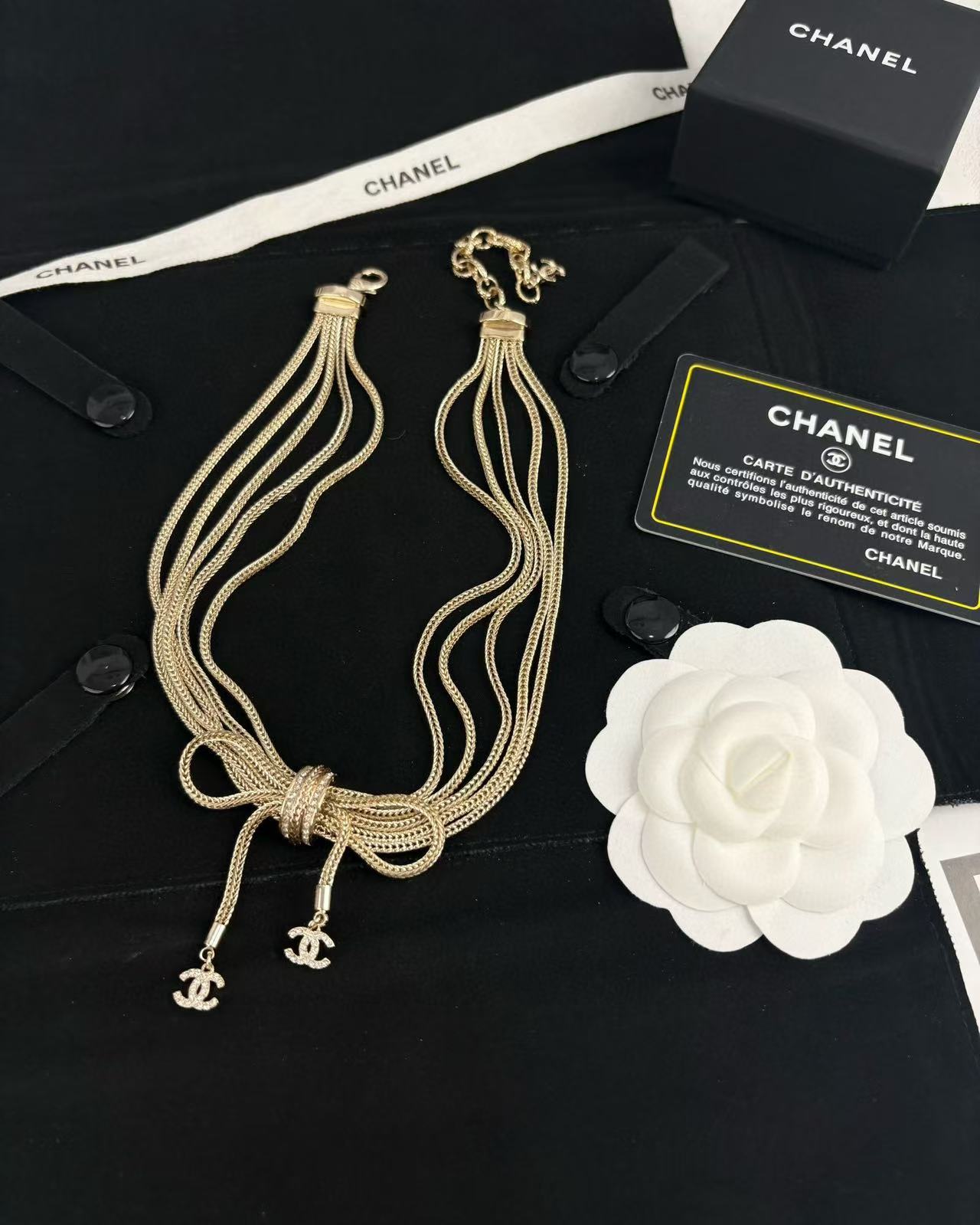 CHANE1 5層ダブルCロゴネックレス【50％割引+送料無料】