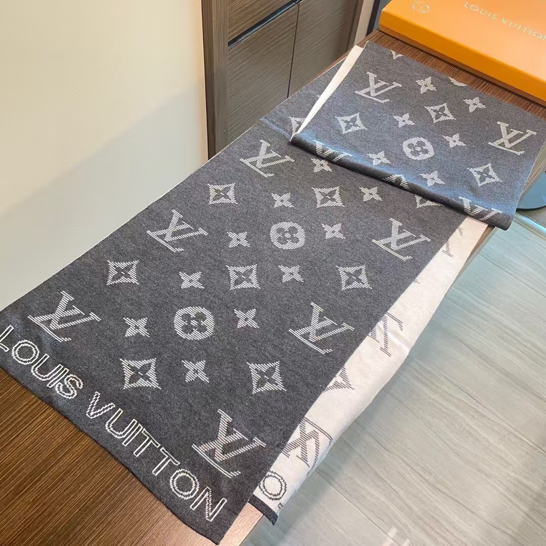 LV プリント ウール スカーフ【50%割引+送料無料】