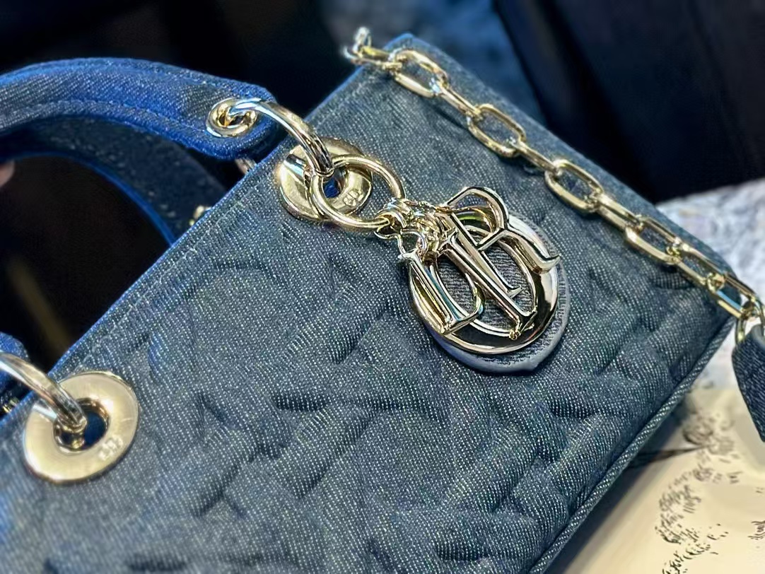 DI0R ladyデニムハンドバッグ【50％割引+送料無料】