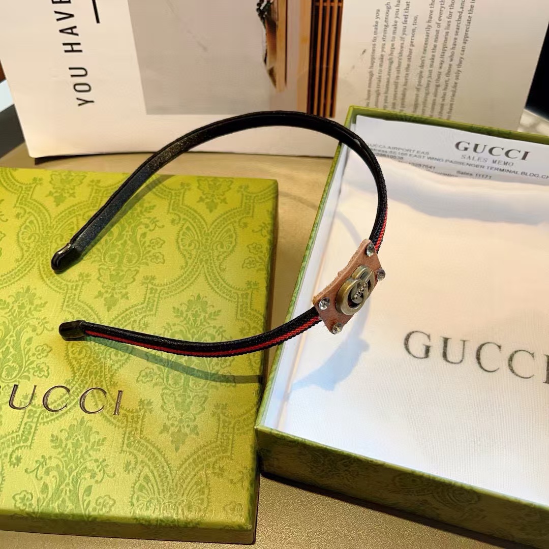 GUCC1 クラシック ナロー ヘッドバンド【50％割引+送料無料】