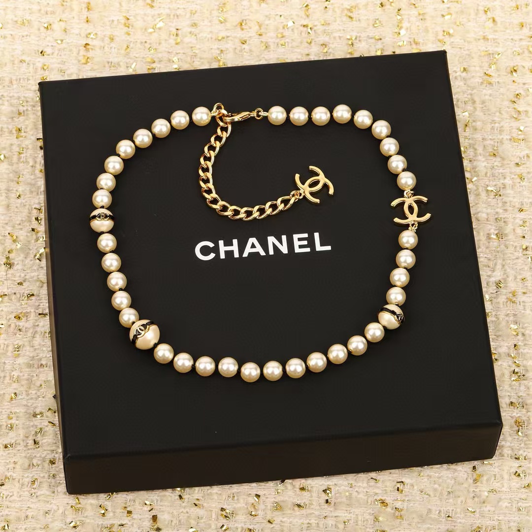 CHANE1 パールネックレス【50％割引+送料無料】