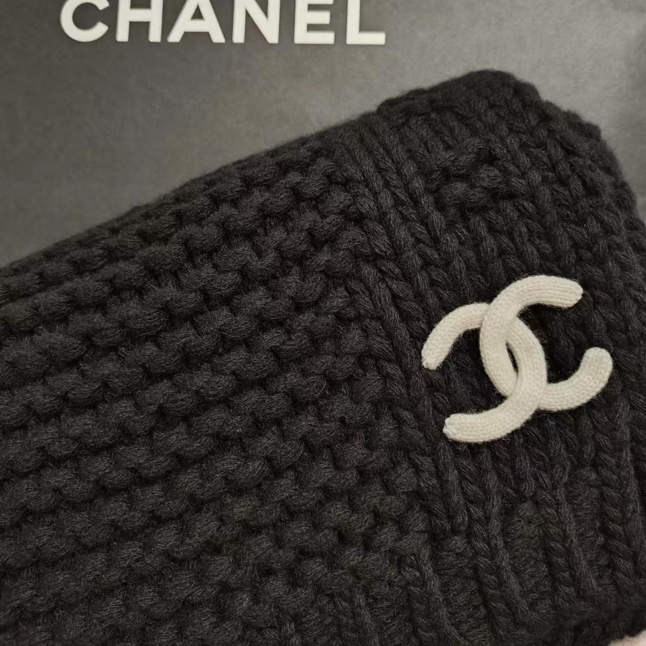 CHANE1 両面ジャガードニットスカーフ【50％割引+送料無料】