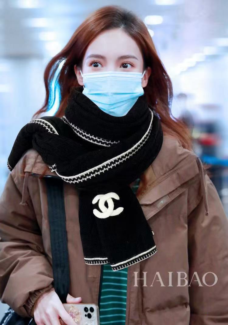 CHANE1 チェッカーボード ウール ショール【50％割引+送料無料】