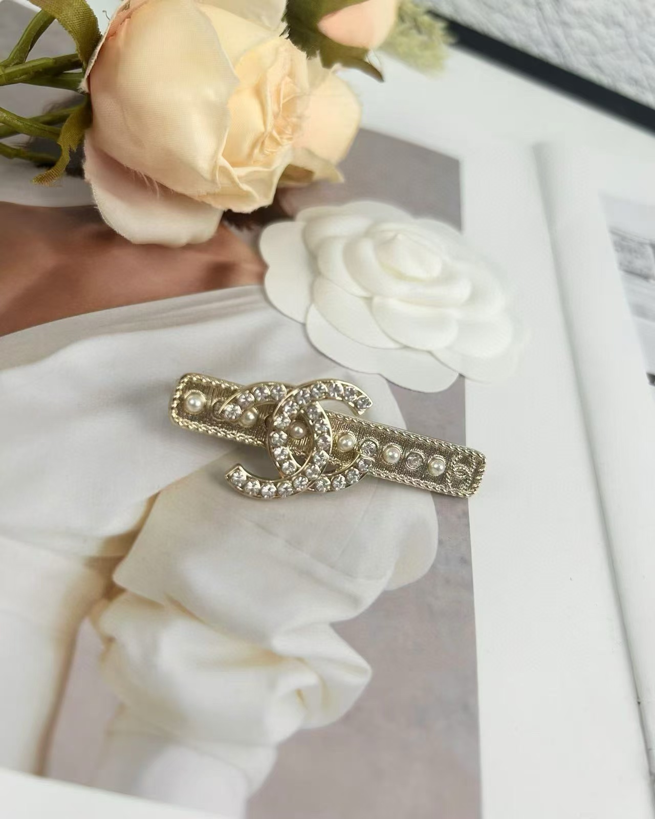 CHANE1 ダイヤモンドパール ヘアクリップ【50％割引+送料無料】