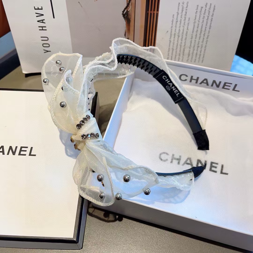 CHANE1 リボンパールカチューシャ【50％割引+送料無料】