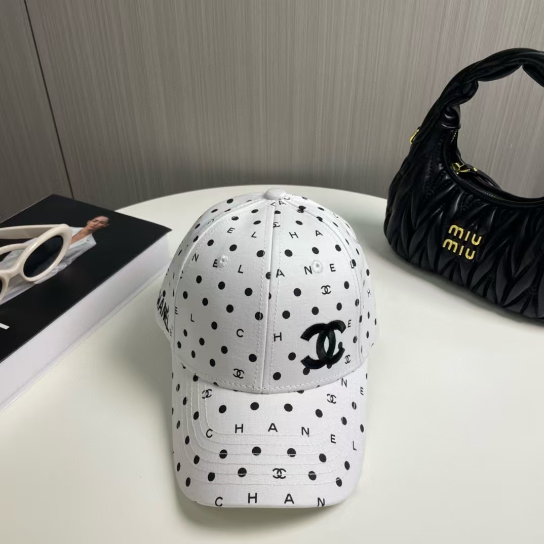 CHANE1 ポルカドット ベースボールキャップ【50％割引+送料無料】