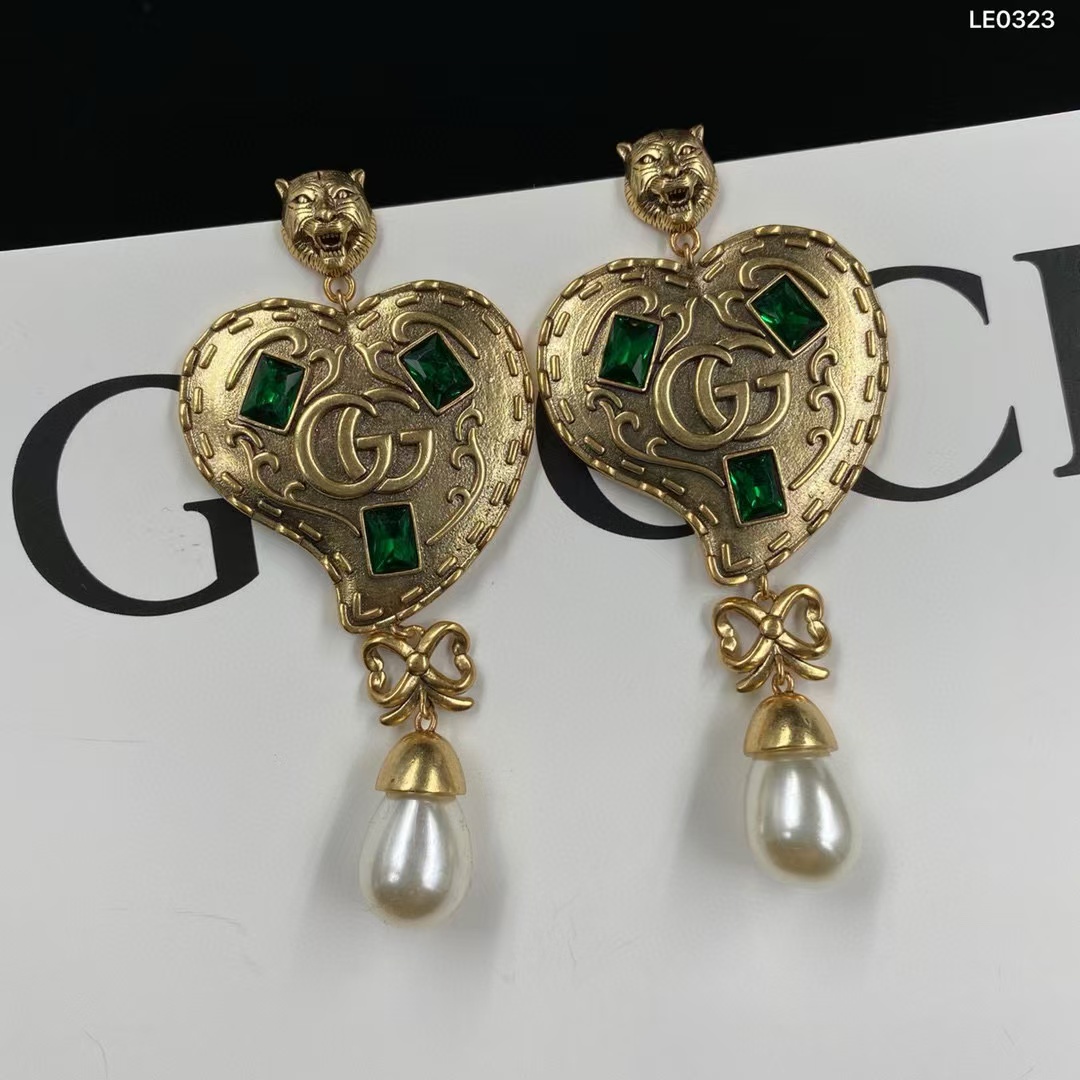 GUCC1 パールハートスタッドピアス【50%割引+送料無料】