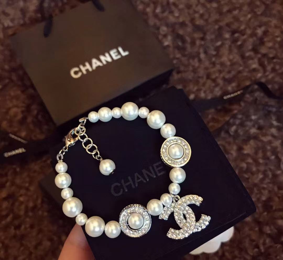 CHANE1 大小パールブレスレット【50％割引+送料無料】