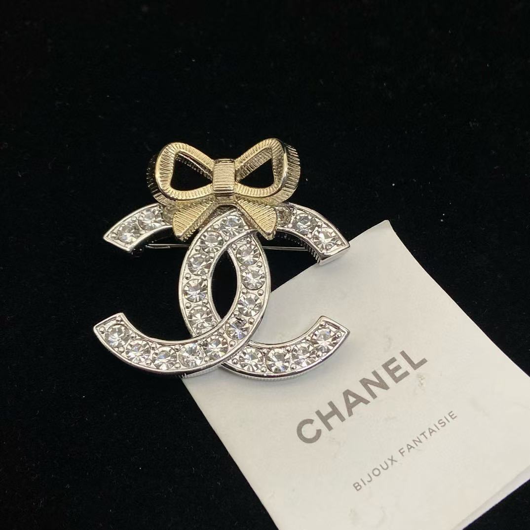 CHANE1 24K ボウブローチ【50%割引+送料無料】