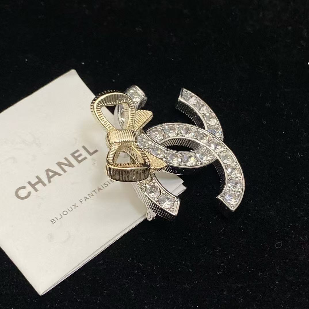 CHANE1 24K ボウブローチ【50%割引+送料無料】