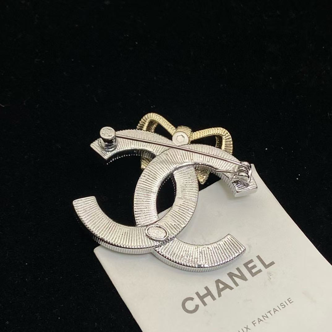 CHANE1 24K ボウブローチ【50%割引+送料無料】