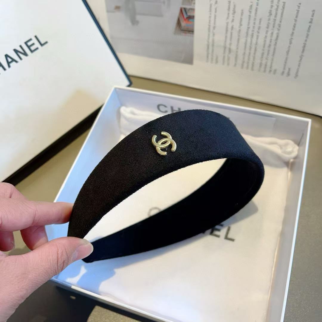 CHANE1 シンプルロゴヘッドバンド【50％割引+送料無料】