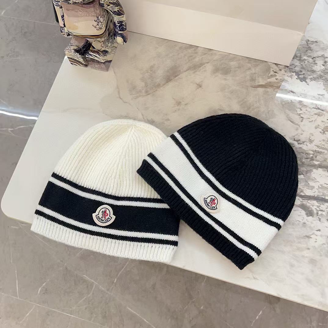 MONCLER シンプルニットビーニー【50％割引+送料無料】