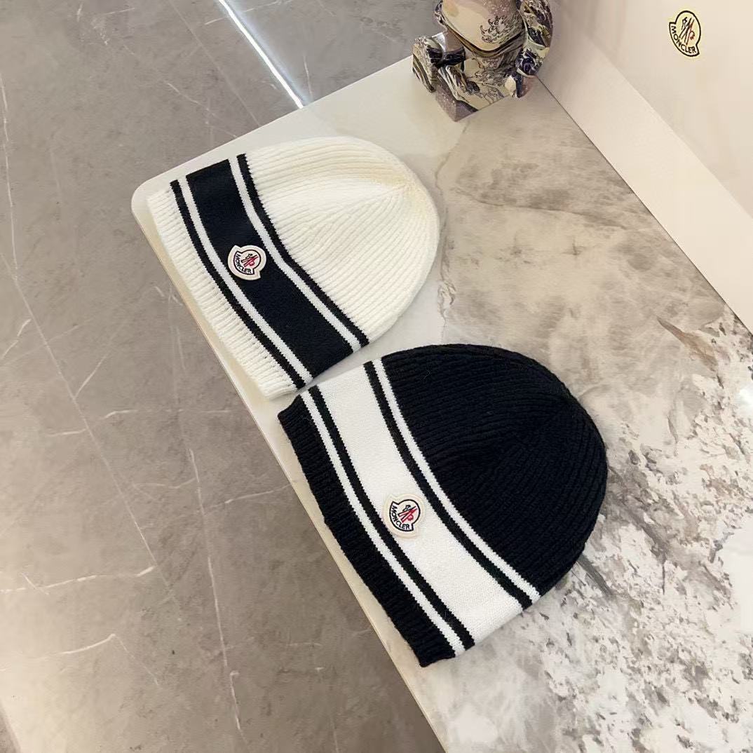 MONCLER シンプルニットビーニー【50％割引+送料無料】