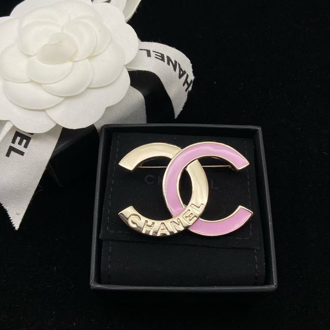 CHANE1 ダブルCロゴブローチ【50％割引+送料無料】