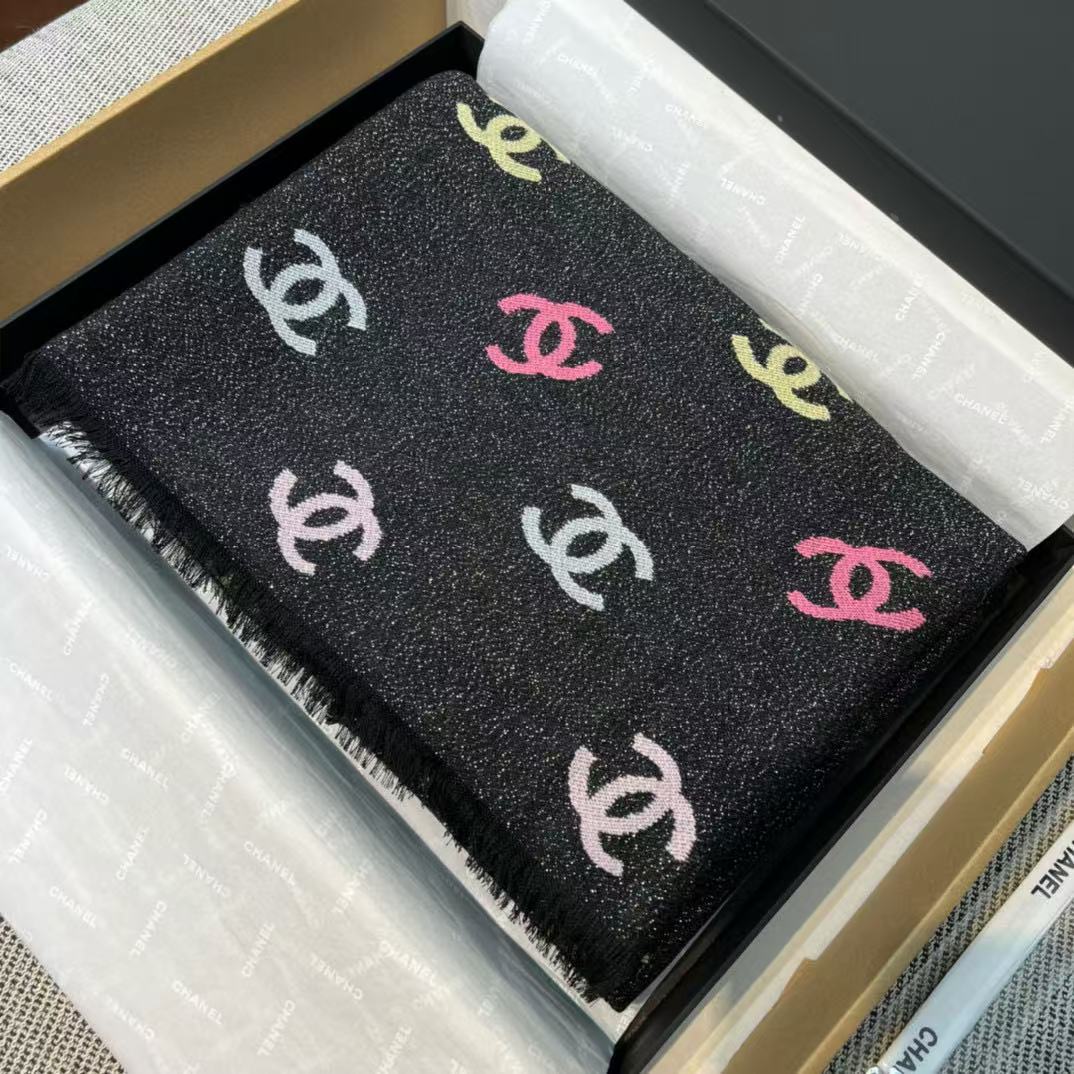 CHANE1 カラフルレタースカーフ【50％割引+送料無料】