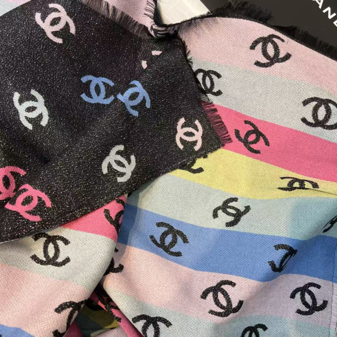 CHANE1 カラフルレタースカーフ【50％割引+送料無料】