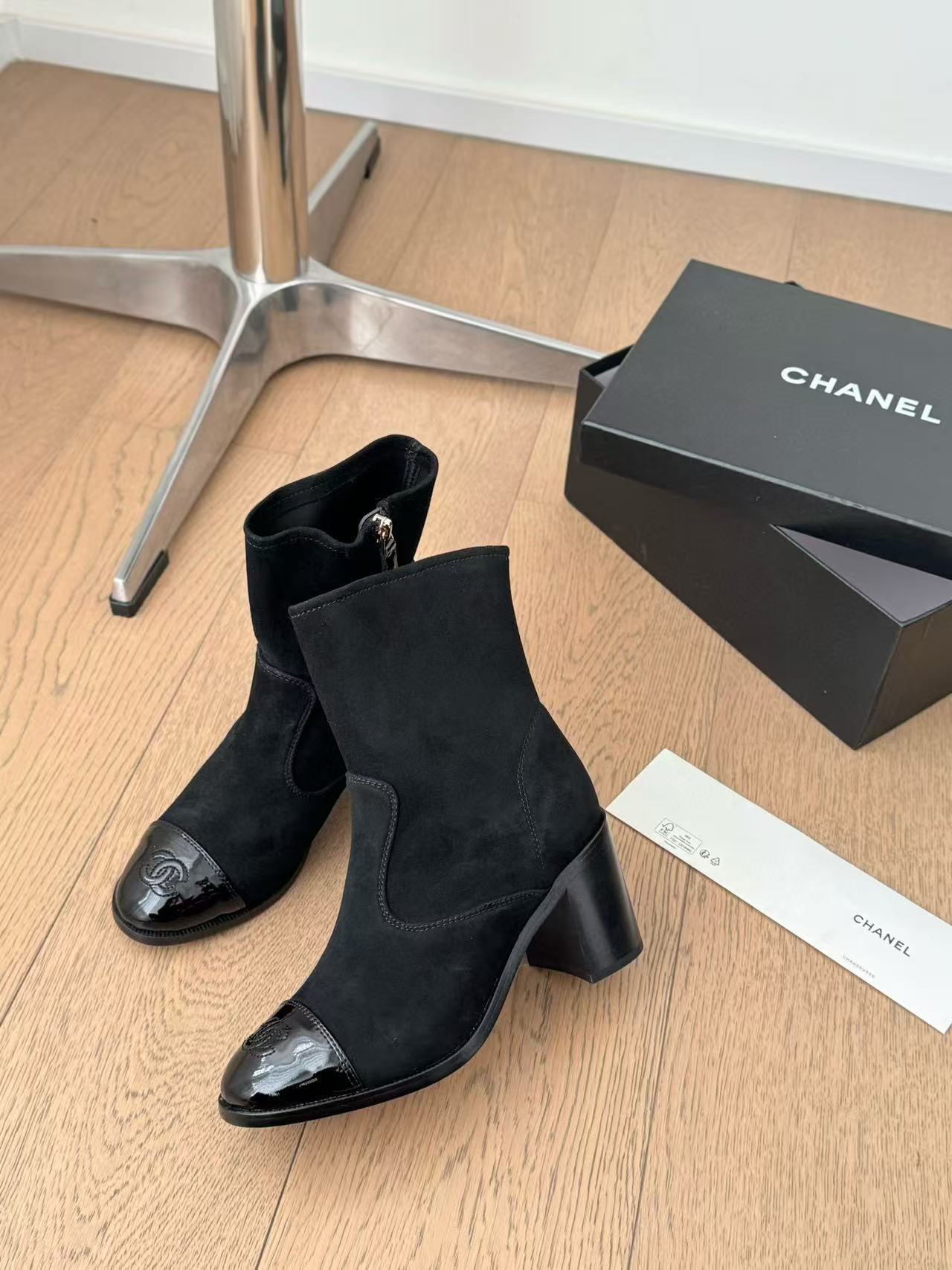 CHANE1 高品質シープスキンスエードショートブーツ【50％割引+送料無料】
